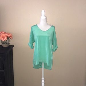 Old Navy Top 3/4 Rolled Sleeves